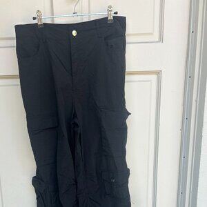 black parachute pants